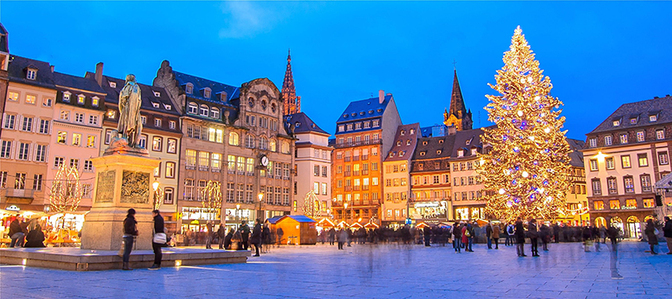 Illuminations et marché de Noël à Strasbourg